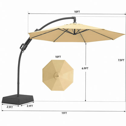 Premium Adjustable Cantilever Umbrella