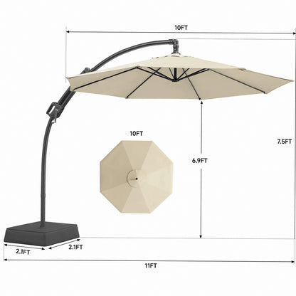 Premium Adjustable Cantilever Umbrella