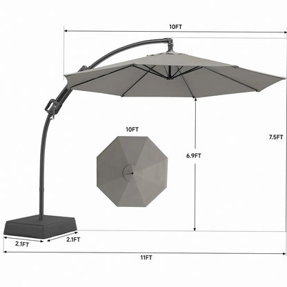 Premium Adjustable Cantilever Umbrella