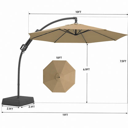 Premium Adjustable Cantilever Umbrella