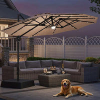 13FT Beige with Solar Light