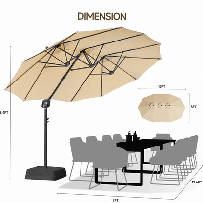 Premium Adjustable Cantilever Umbrella