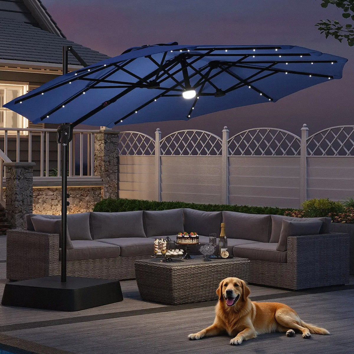 Premium Adjustable Cantilever Umbrella