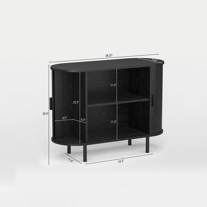 Enhanced Fluted Storage Cabinet