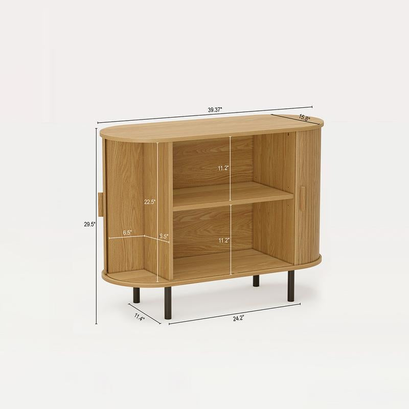 Enhanced Fluted Storage Cabinet