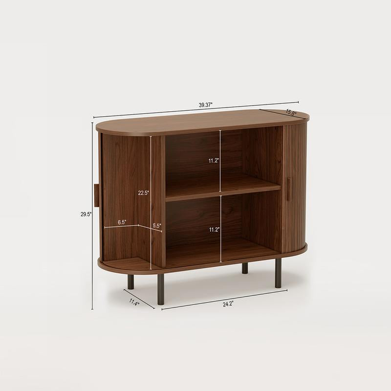 Enhanced Fluted Storage Cabinet