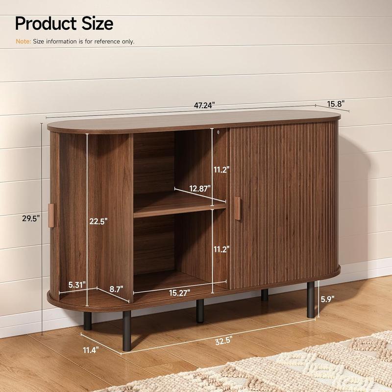 Enhanced Fluted Storage Cabinet