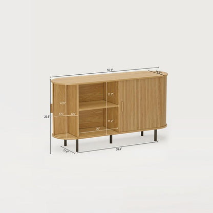 Enhanced Fluted Storage Cabinet