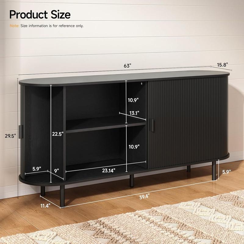 Enhanced Fluted Storage Cabinet