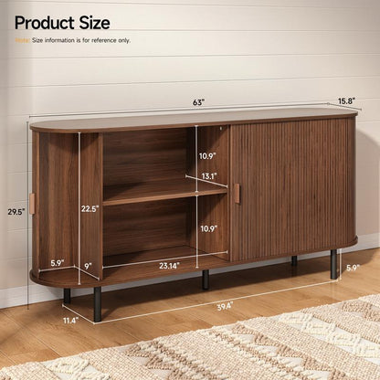 Enhanced Fluted Storage Cabinet