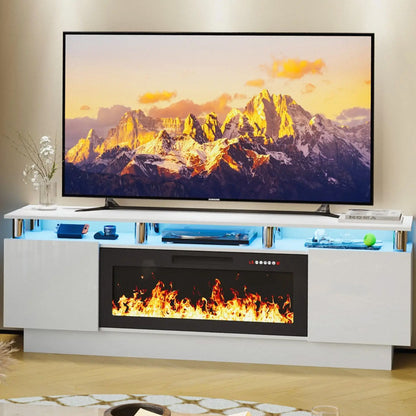 All-In-One Fireplace Console