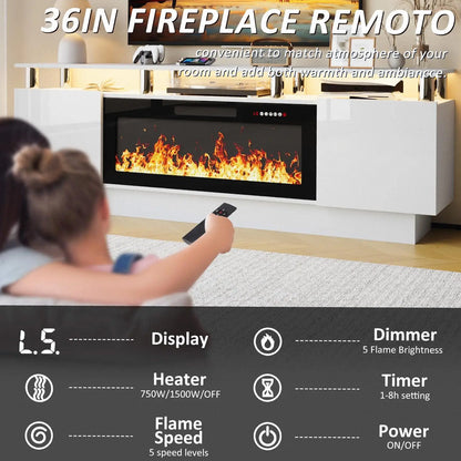 All-In-One Fireplace Console