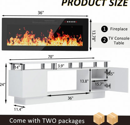 All-In-One Fireplace Console