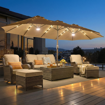 All-Season Solar Patio Umbrella