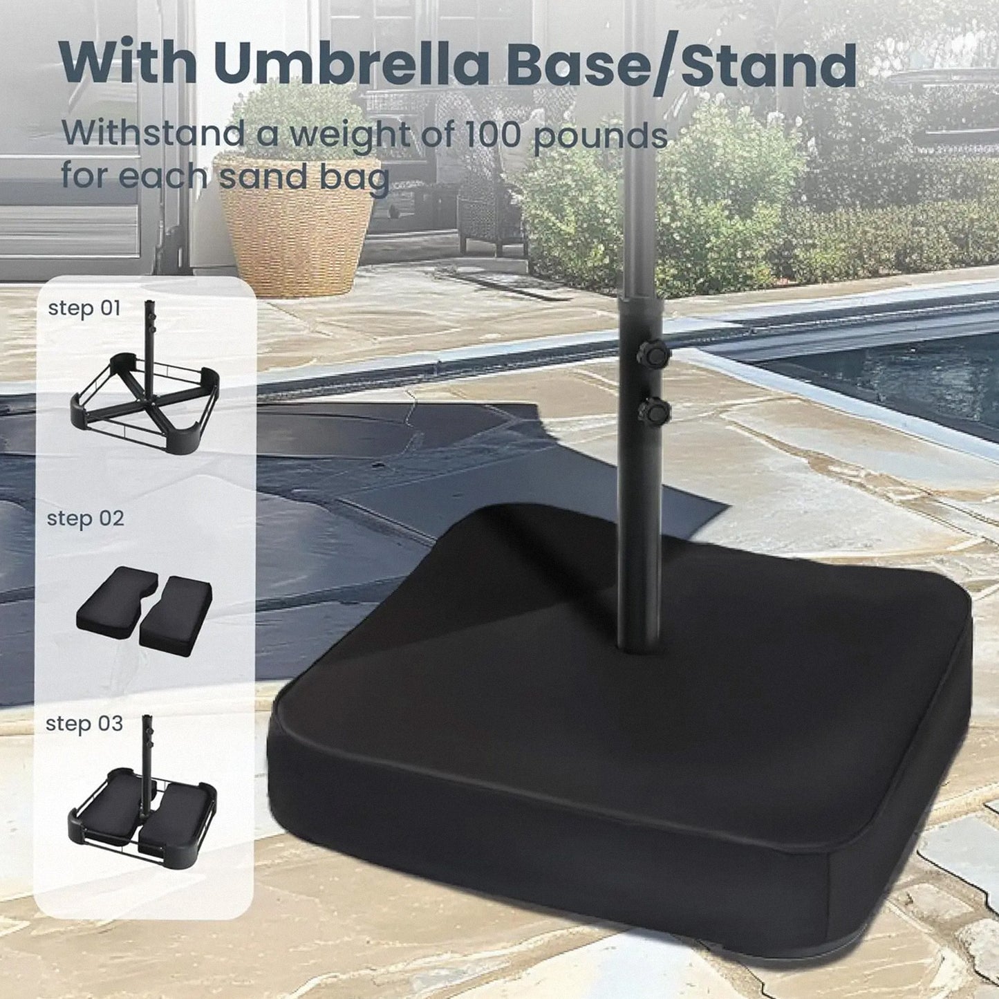 All-Season Solar Patio Umbrella