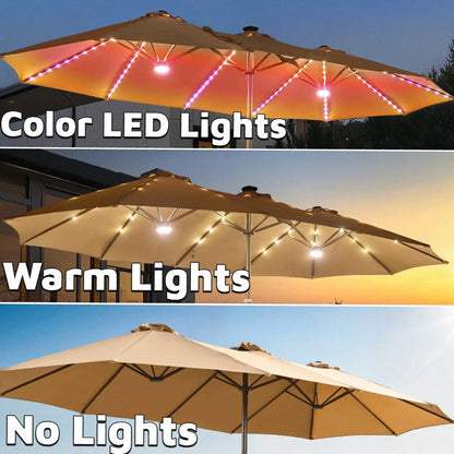 All-Season Solar Patio Umbrella