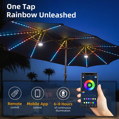 All-Season Solar Patio Umbrella