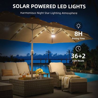 All-Season Solar Patio Umbrella