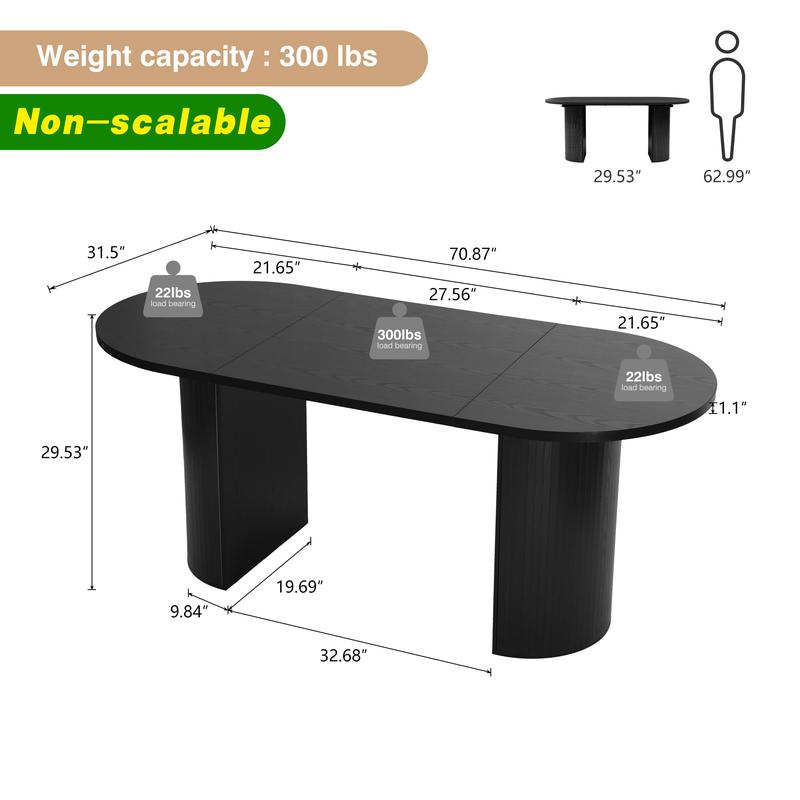 Premium Oval Farmhouse Table