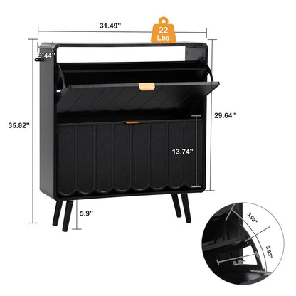 Compact Wooden Shoe Shelf