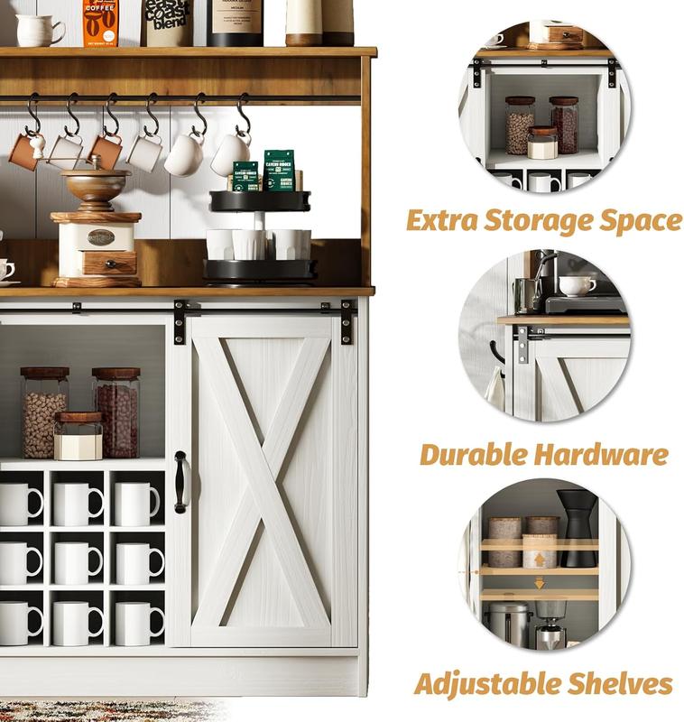 Deluxe Coffee Bar Cabinet