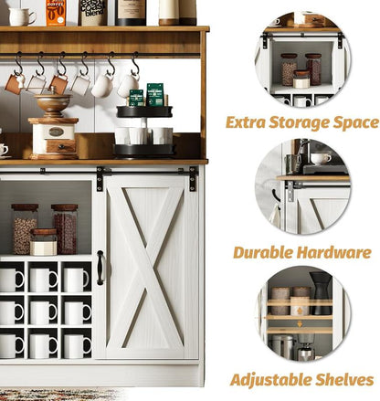 Deluxe Coffee Bar Cabinet