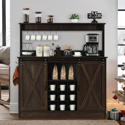 Deluxe Coffee Bar Cabinet