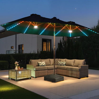 All-Season Solar Patio Umbrella