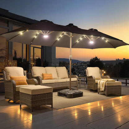 All-Season Solar Patio Umbrella