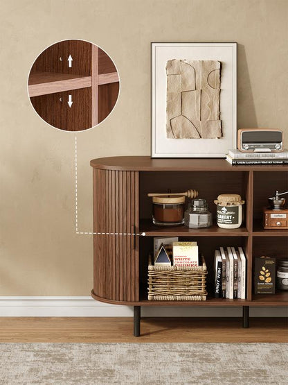 Enhanced Fluted Storage Cabinet