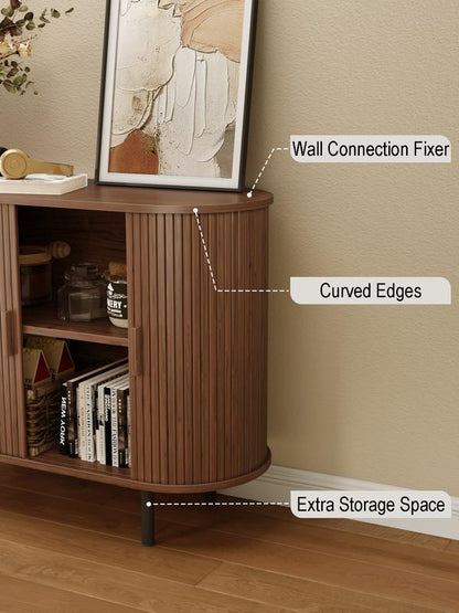 Enhanced Fluted Storage Cabinet