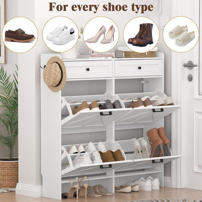 Farmhouse Entryway Shoe Cabinet