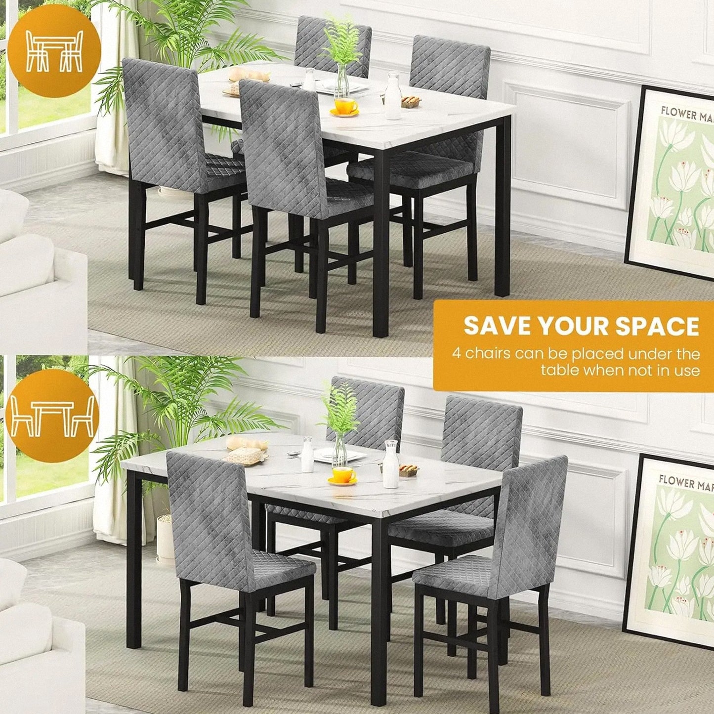 Modern Marble Comfort Set