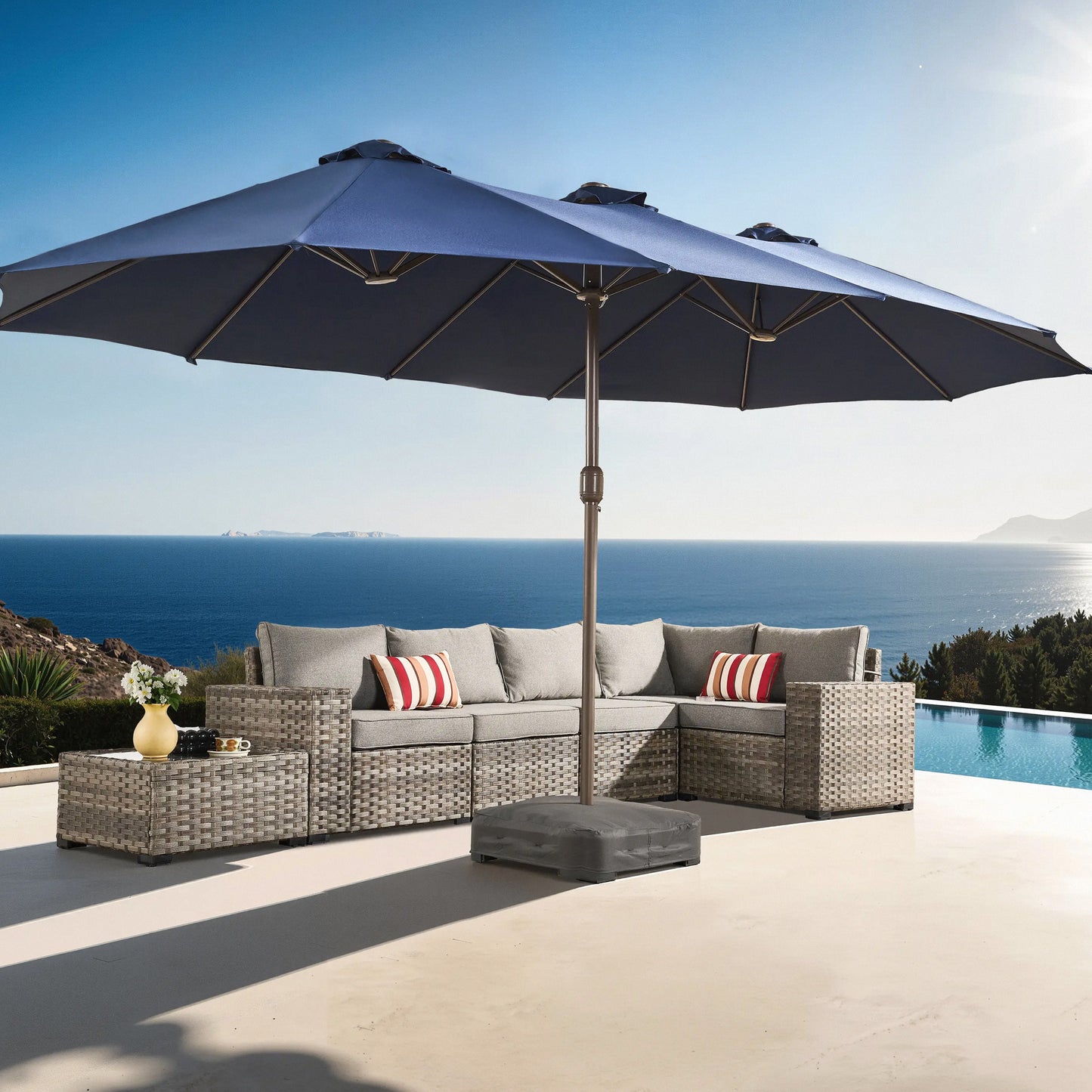 All-Season Solar Patio Umbrella