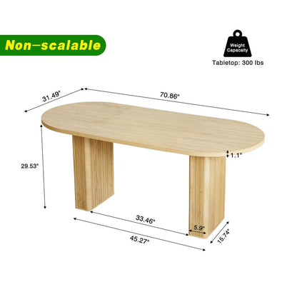 Premium Oval Farmhouse Table
