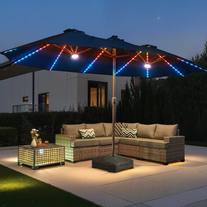All-Season Solar Patio Umbrella