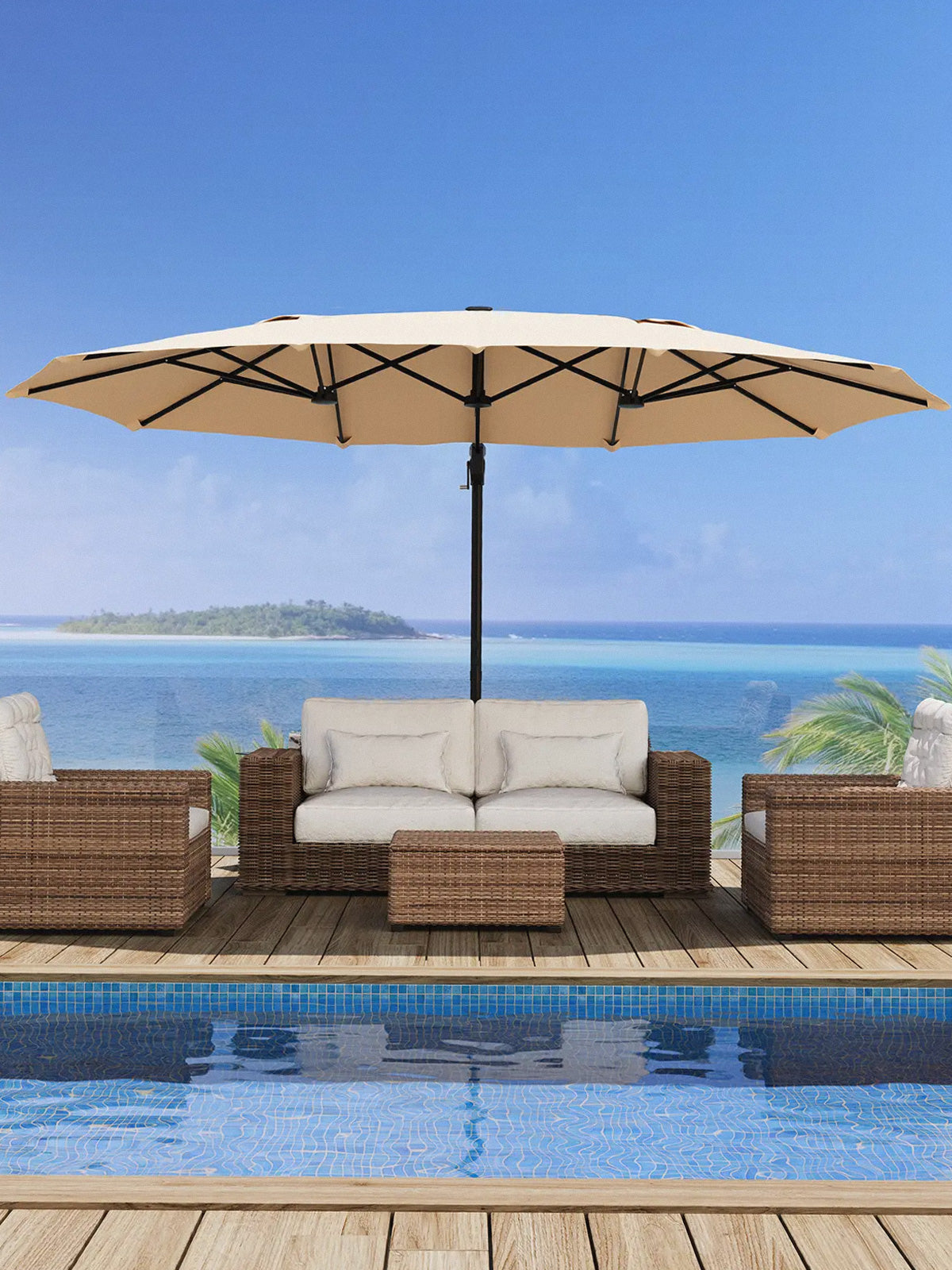 Premium Adjustable Cantilever Umbrella