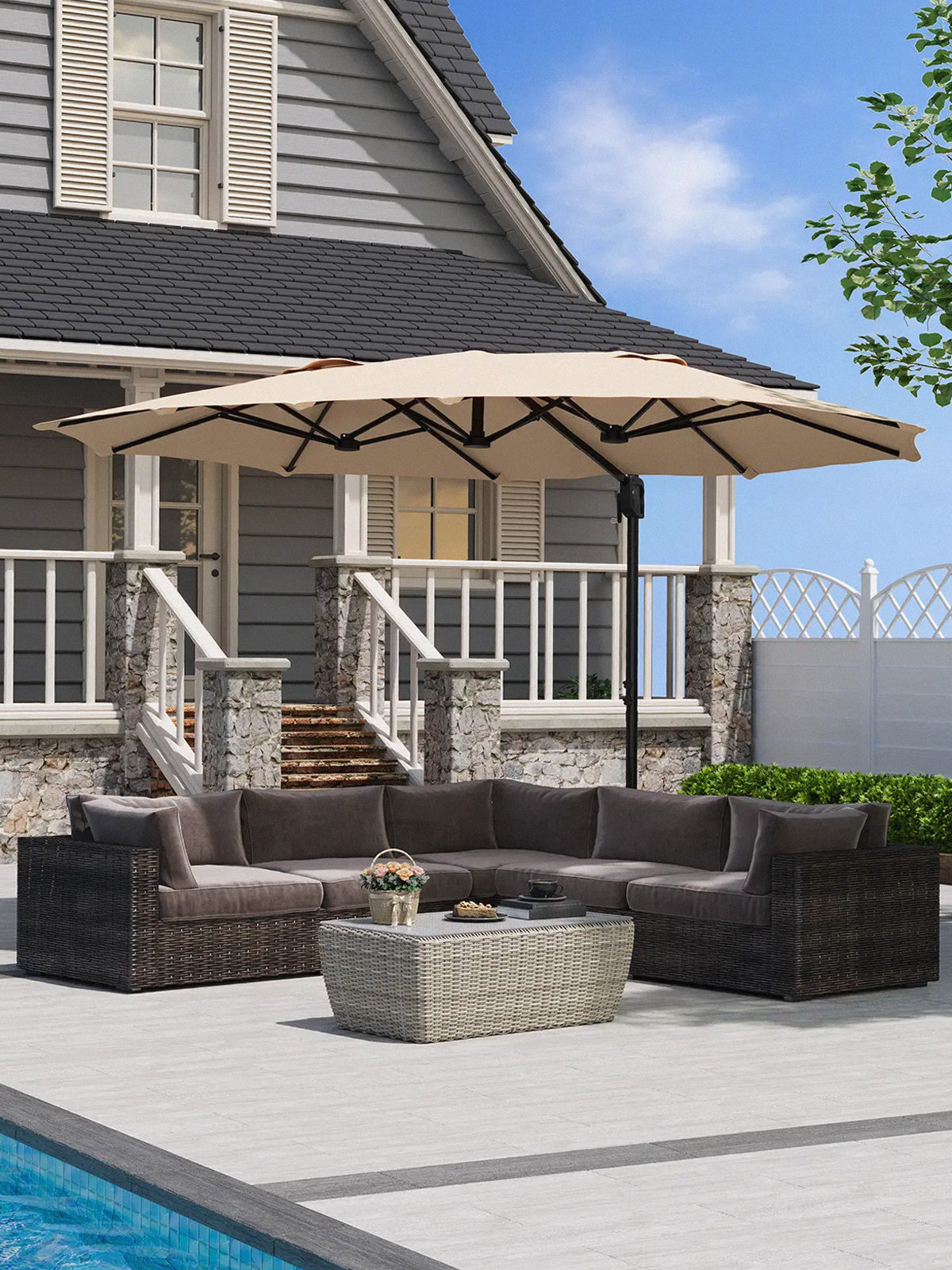 Premium Adjustable Cantilever Umbrella