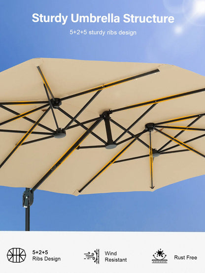 Premium Adjustable Cantilever Umbrella