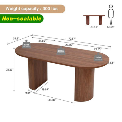 Premium Oval Farmhouse Table