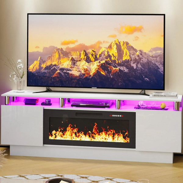 All-In-One Fireplace Console