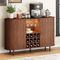 Wine Bar Cabinet-Walnut