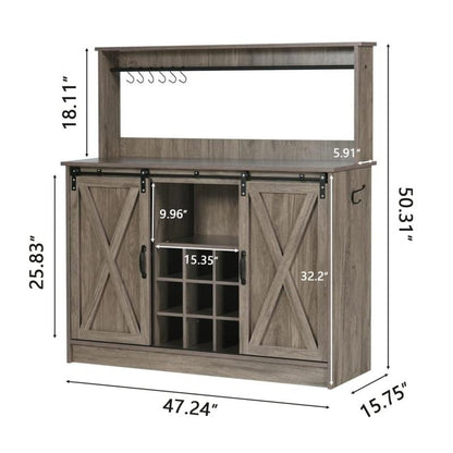 Deluxe Coffee Bar Cabinet