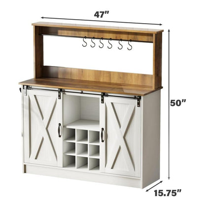 Deluxe Coffee Bar Cabinet